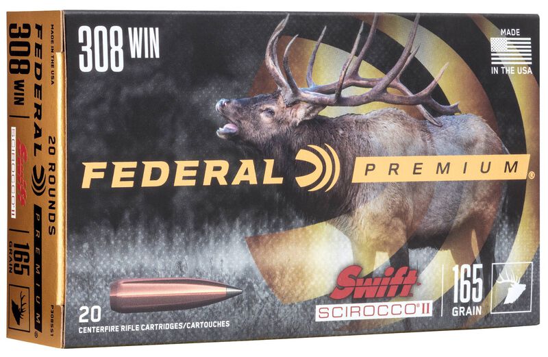 Swift Scirocco II, 308 Win, 165 Grain, Swift Scirocco, 2700 fps