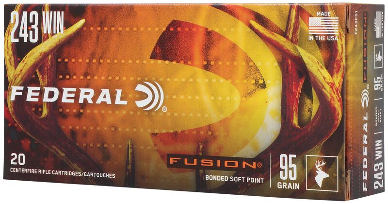 Fusion Rifle, 243 Win, 95 Grain, Fusion Soft Point, 2980 fps