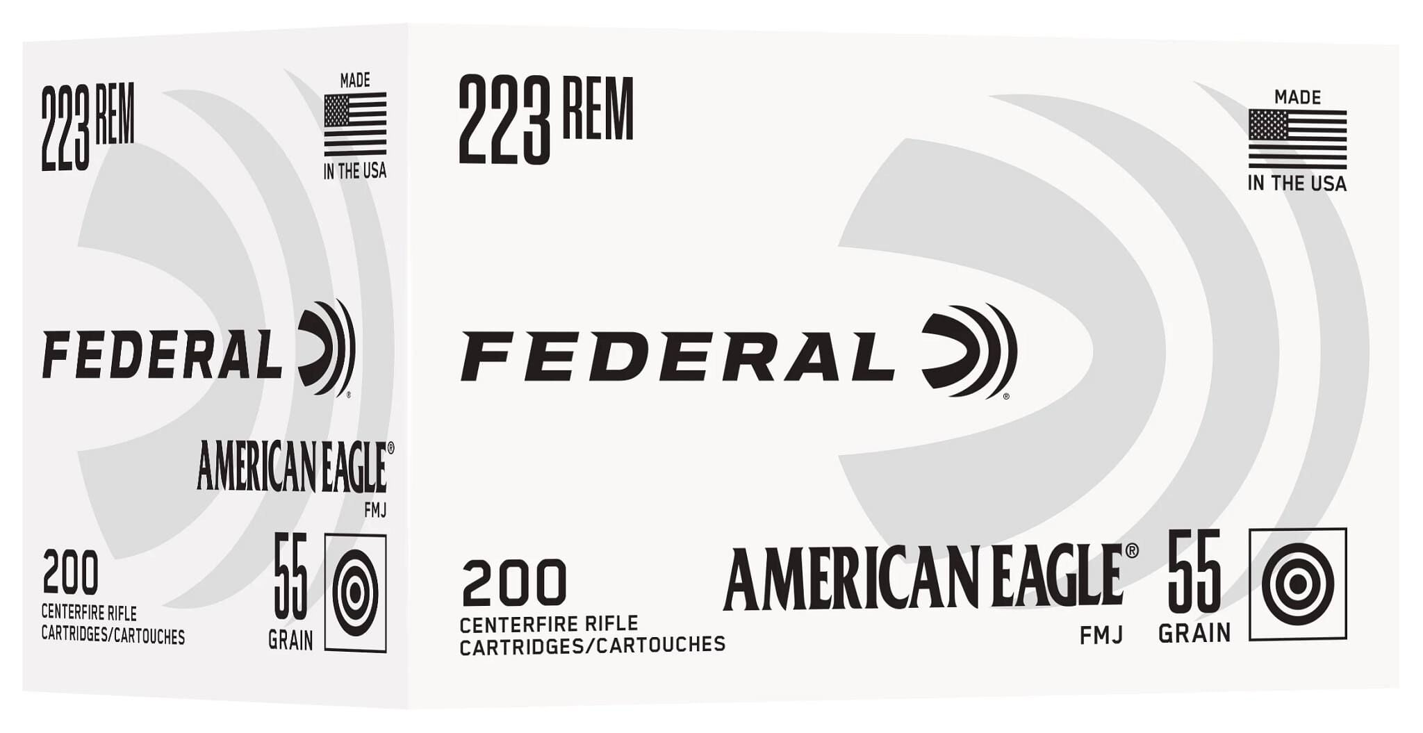 Federal 223 Rem 55gr FMJ – Proven .223 Remington Range Ammo, 3240 fps, 200 Rounds 2 Federal 223 Rem 55gr FMJ – Proven .223 Remington Range Ammo, 3240 fps, 200 Rounds - Image 2