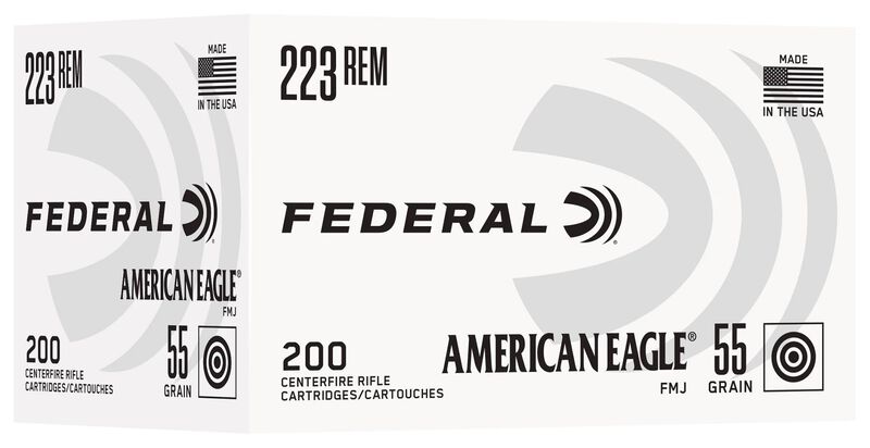 American Eagle Rifle, 223 Rem, 55 Grain, Full Metal Jacket, 3240 fps
