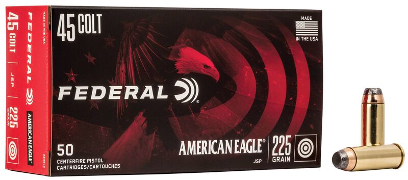 American Eagle Handgun, 45 Colt, 225 Grain, Jacketed Soft Point, 860 fps
