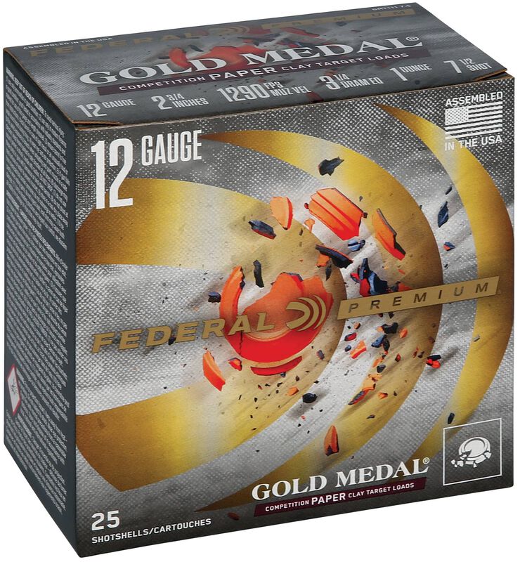 Gold Medal Paper, 12 Gauge, 7.5 Shot, 2-3/4 in, 1 oz, 1290 fps