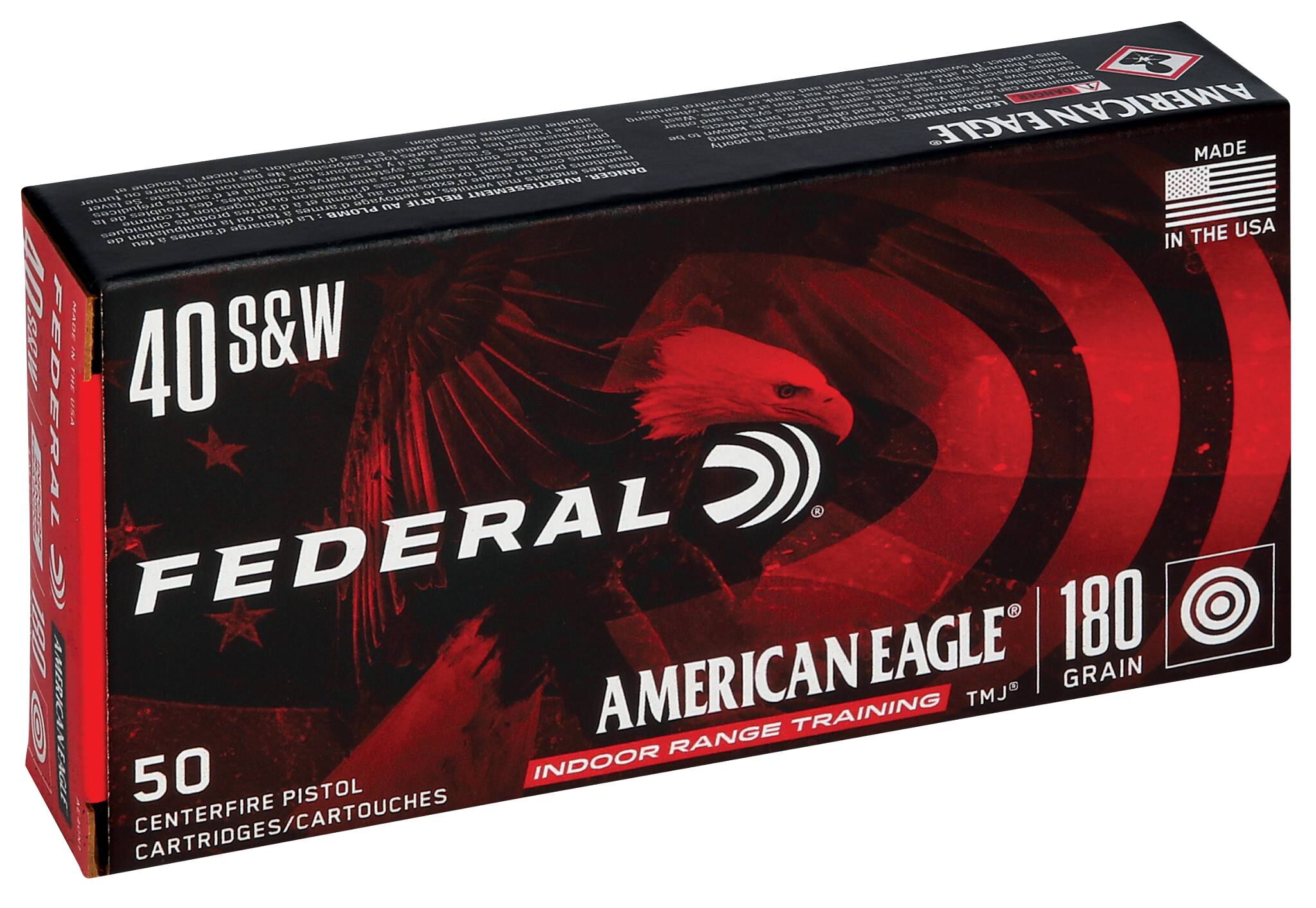 Buy American Eagle Indoor Range Training 40 S&W Ammo | 180 Grain