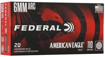 American Eagle Rifle, 6mm ARC, 110 Grain, Total Metal Jacket, 2550 fps