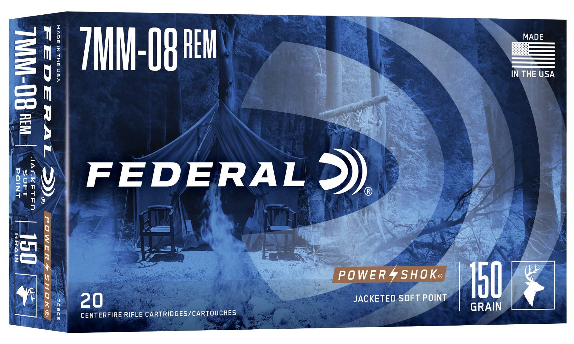 Federal 7mm-08 150gr JSP – Proven 7mm-08 Remington Hunting Ammo, 2650 fps, 20 Rounds 2 Federal 7mm-08 150gr JSP – Proven 7mm-08 Remington Hunting Ammo, 2650 fps, 20 Rounds - Image 2