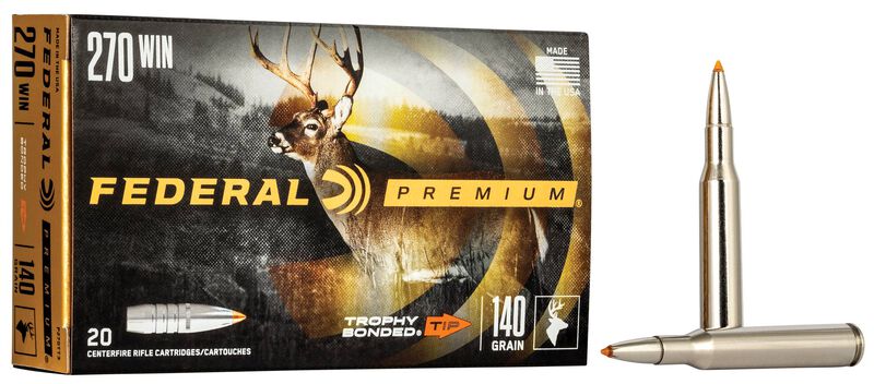Trophy Bonded Tip, 270 Win, 140 Grain, Trophy Bonded Tip, 2950 fps