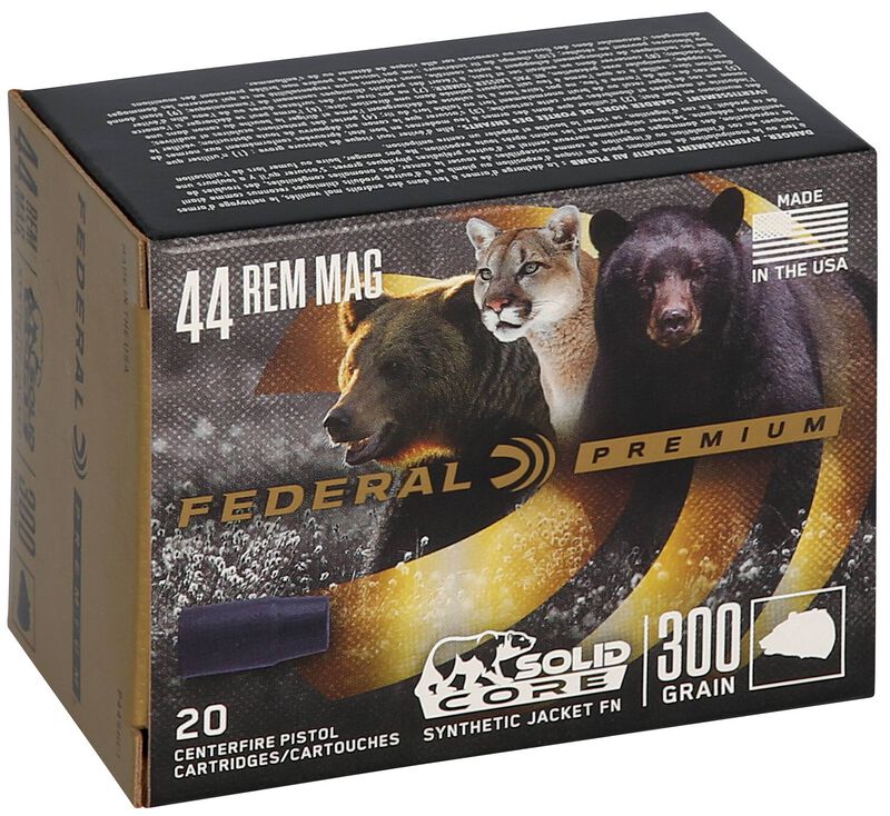 Solid Core, 44 Rem Magnum, 300 Grain, Solid, 1150 fps