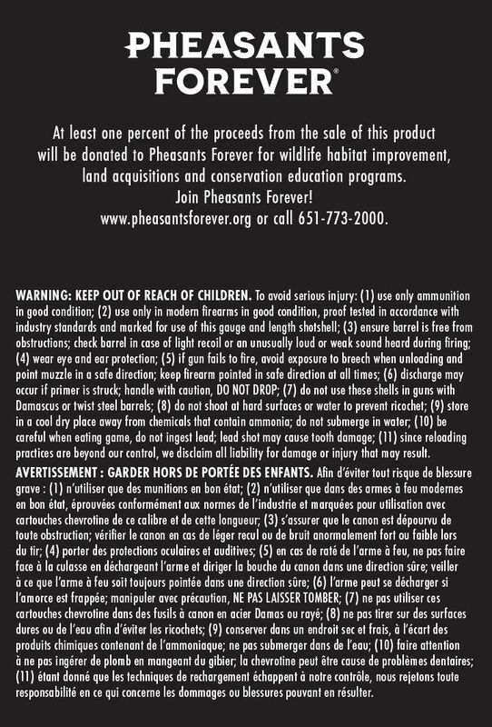 Prairie Storm FS Lead, 20 Gauge, 6 Shot, 2-3/4 in, 1 oz, 1350 fps