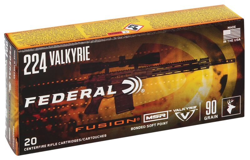 Fusion MSR, 224 Valkyrie, 90 Grain, Fusion Soft Point, 2700 fps