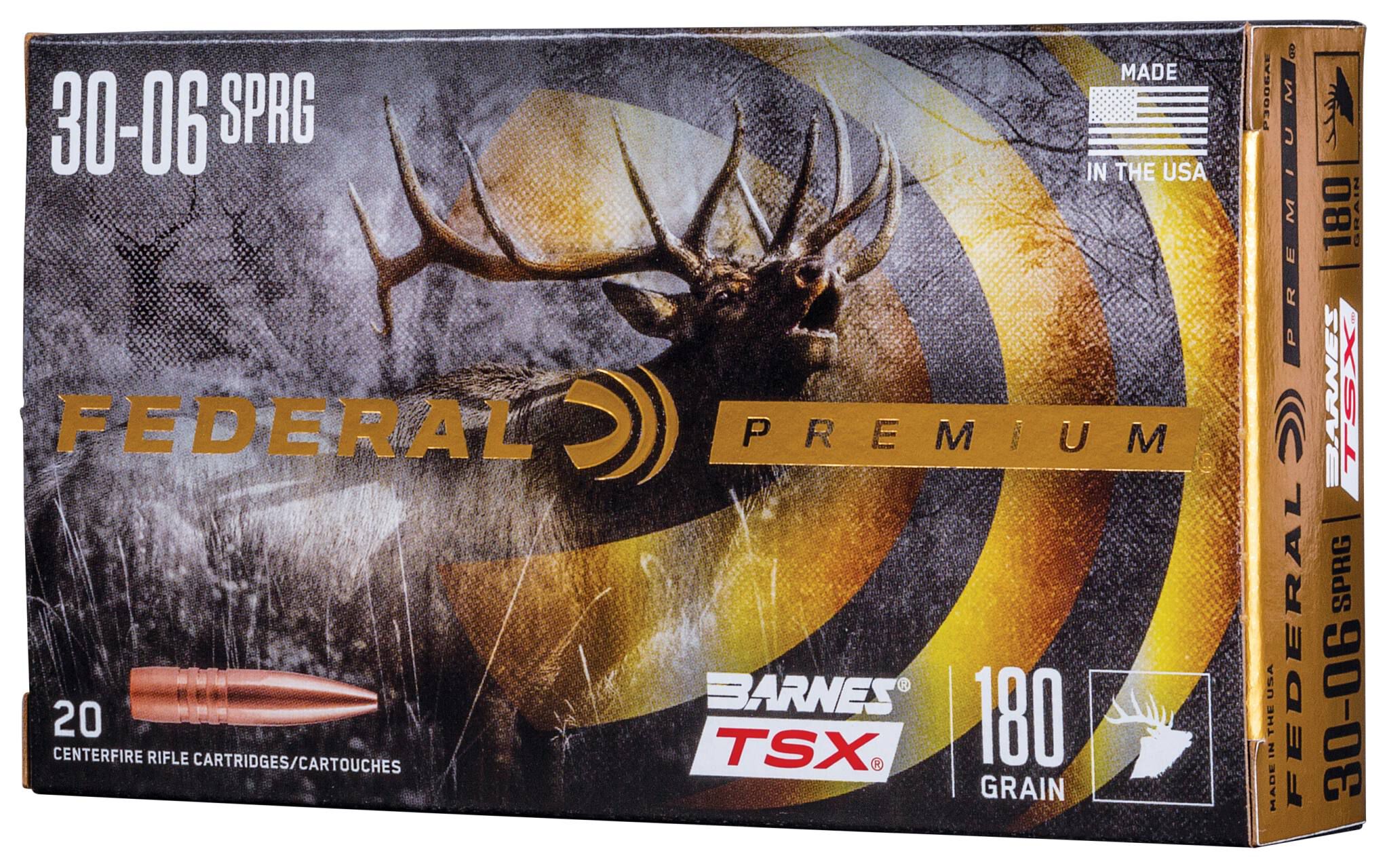 Federal 30-06 180gr Barnes TSX – Powerful .30-06 Springfield Big Game Hunting Ammo, 2700 fps, 20 Rounds - Image 2