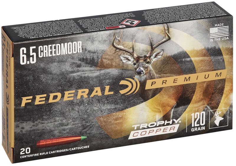 Trophy Copper, 6.5 Creedmoor, 120 Grain, Trophy Copper, 2875 fps