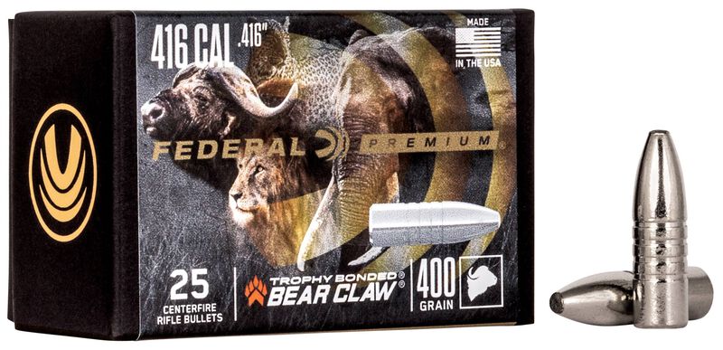 Trophy Bonded Bear Claw Component Bullet, .416, 400 Grain