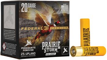 Prairie Storm FS Lead, 20 Gauge, 4 Shot, 3 in, 1 1/4 oz, 1300 fps