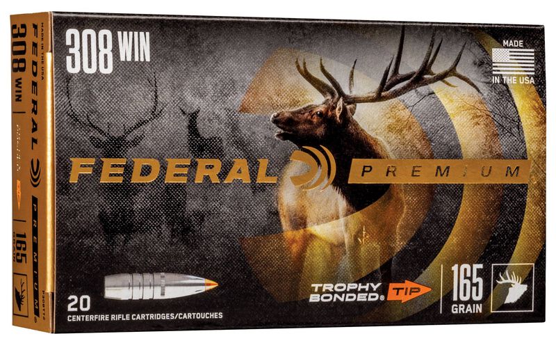 Trophy Bonded Tip, 308 Win, 165 Grain, Trophy Bonded Tip, 2700 fps