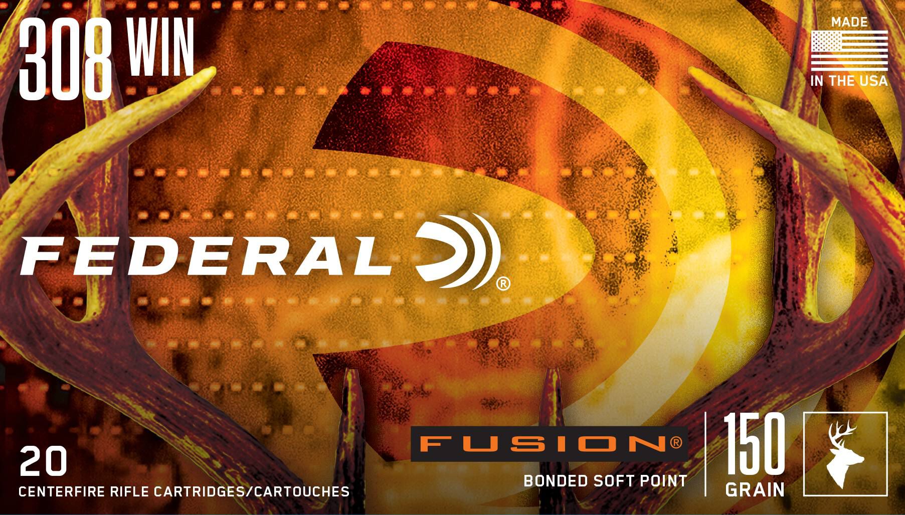 Federal 308 150gr Fusion – Powerful .308 Win Deer Hunting Ammo, 2820 fps, 20 Rounds 3 Federal 308 150gr Fusion – Powerful .308 Win Deer Hunting Ammo, 2820 fps, 20 Rounds - Image 3