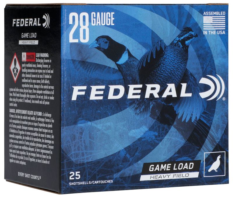 Game Load Upland Hi-Brass, 28 Gauge, 7.5 Shot, 2-3/4 in, 1 oz, 1220 fps