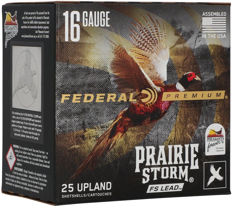 Prairie Storm FS Lead, 16 Gauge, 5 Shot, 2-3/4 in, 1 1/8 oz, 1425 fps
