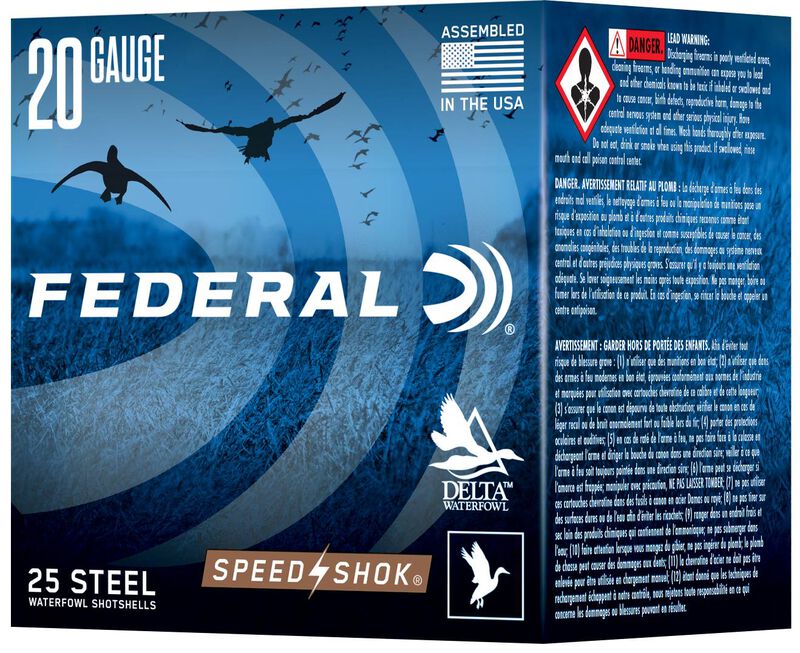 Speed-Shok, 20 Gauge, 2 Shot, 3 in, 7/8 oz, 1550 fps