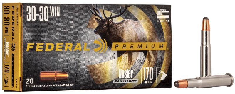 Nosler Partition, 30-30 Win, 170 Grain, Nosler Partition, 2200 fps