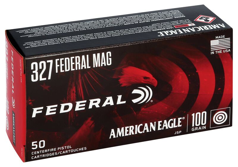 American Eagle Handgun, 327 Federal Magnum, 100 Grain, Jacketed Soft Point, 1500 fps