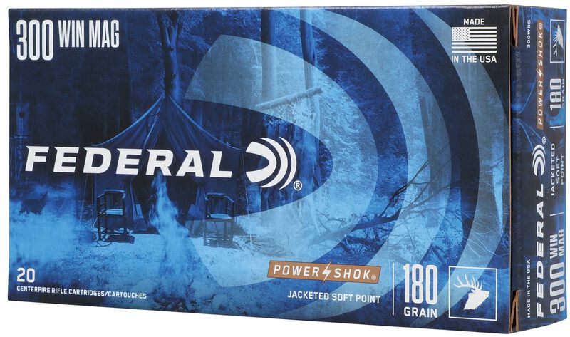 Power-Shok Rifle, 300 Win Mag, 180 Grain, Jacketed Soft Point, 2960 fps