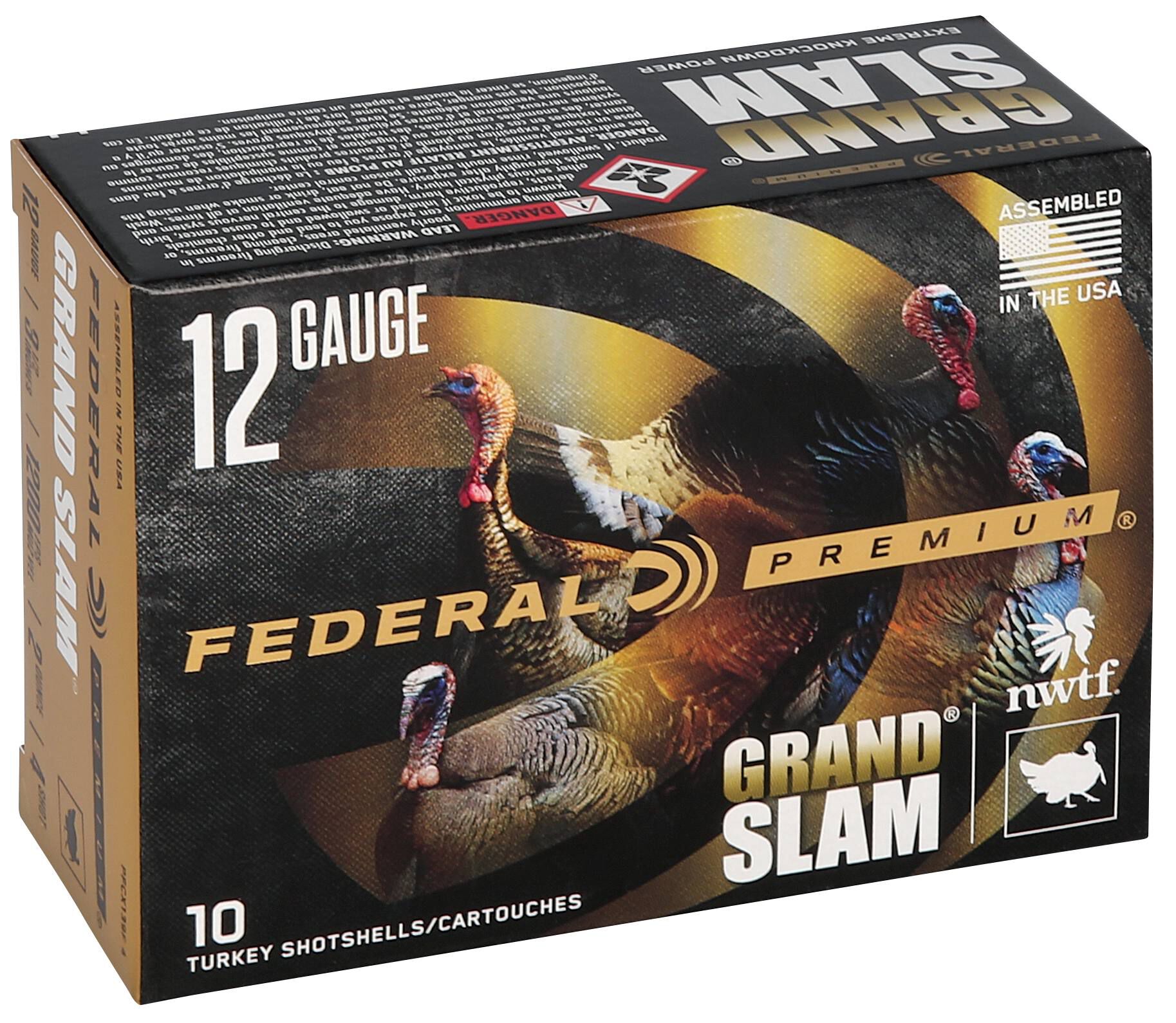 Federal Grand Slam 12ga Magnum 4 Turkey 3-1/2in 2oz – Hard-Hitting Copper-Plated Turkey Load, 10 Rounds 3 Federal Grand Slam 12ga Magnum 4 Turkey 3-1/2in 2oz – Hard-Hitting Copper-Plated Turkey Load, 10 Rounds - Image 3