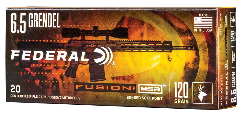 Fusion MSR, 6.5 Grendel, 120 Grain, Fusion Soft Point, 2600 fps