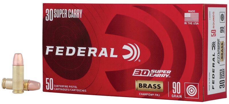 Champion Training, 30 Super Carry, 90 Grain, Full Metal Jacket, 1300 fps