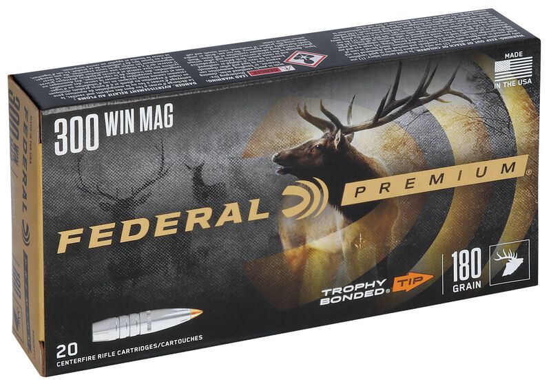 Trophy Bonded Tip, 300 Win Mag, 180 Grain, Trophy Bonded Tip, 2960 fps