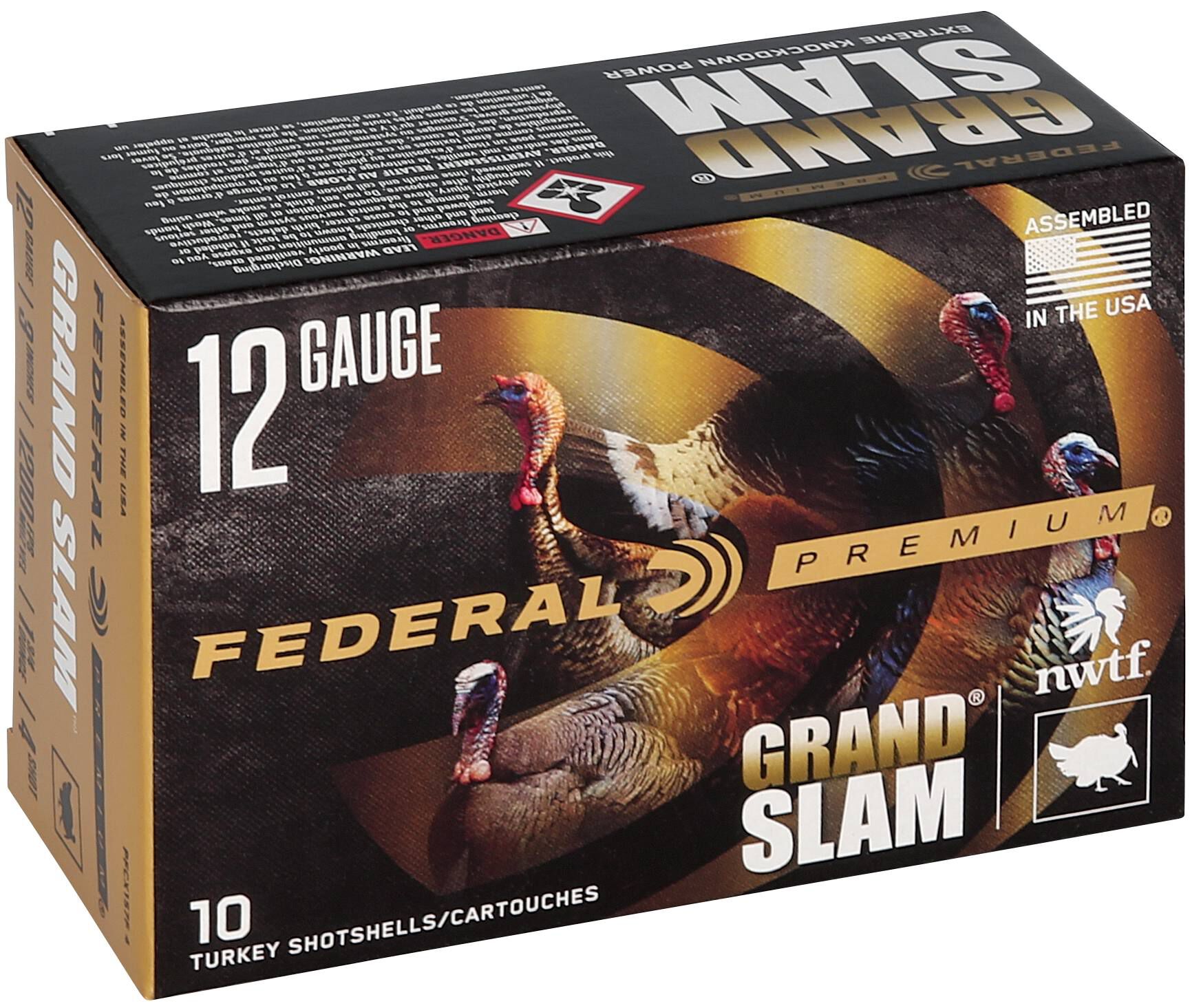 Federal Grand Slam 12ga 3in 4 Turkey 1-3/4oz – Hard-Hitting Copper-Plated Turkey Load, 10 Rounds 3 Federal Grand Slam 12ga 3in 4 Turkey 1-3/4oz – Hard-Hitting Copper-Plated Turkey Load, 10 Rounds - Image 3