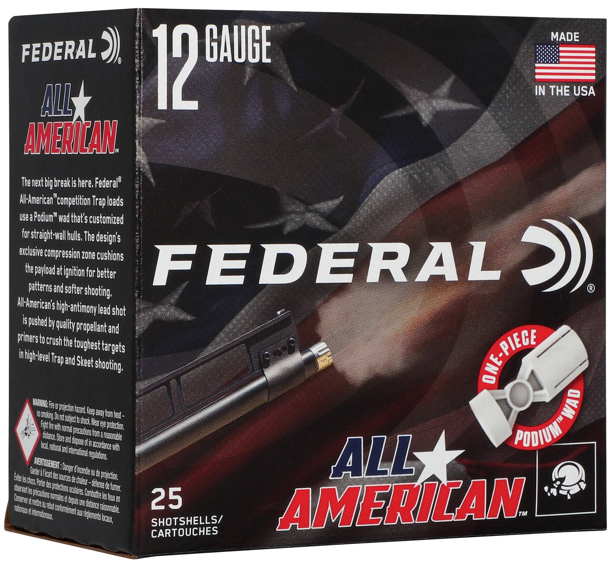 Federal All American 12ga 1145 fps 7.5 Shot 1-1/8 oz - Proven 25 Round Box - Image 3