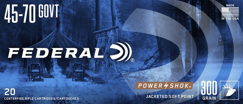 Power-Shok Rifle, 45-70 Government, 300 Grain, Jacketed Soft Point, 1850 fps