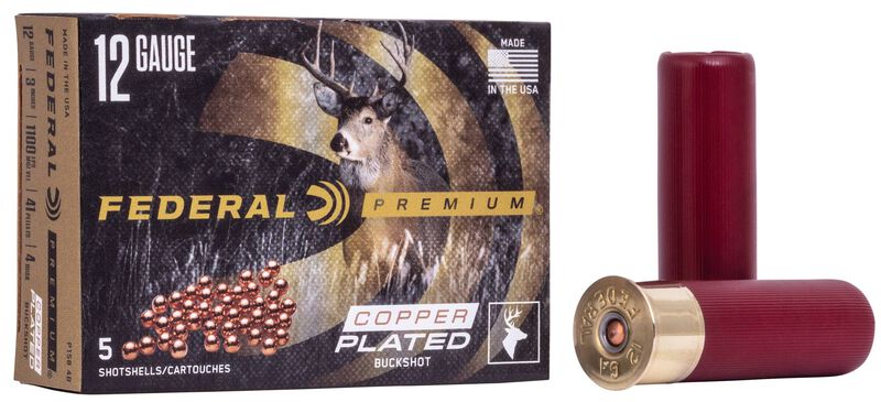 Buckshot, 12 Gauge, 4 Buck Shot, 3 in, 1100 fps