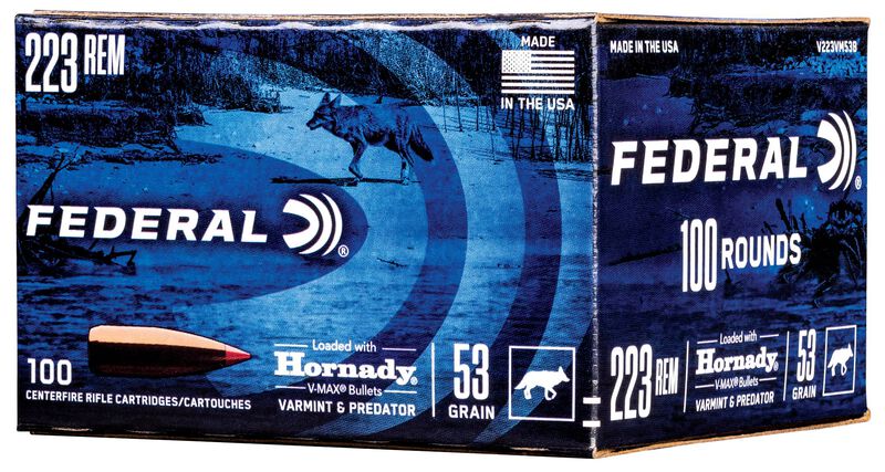 Varmint &amp; Predator, 223 Rem, 53 Grain, Hornady&reg; V-Max&reg;, 3400 fps