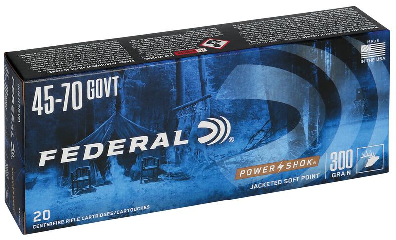 Power-Shok Rifle, 45-70 Government, 300 Grain, Jacketed Soft Point, 1850 fps