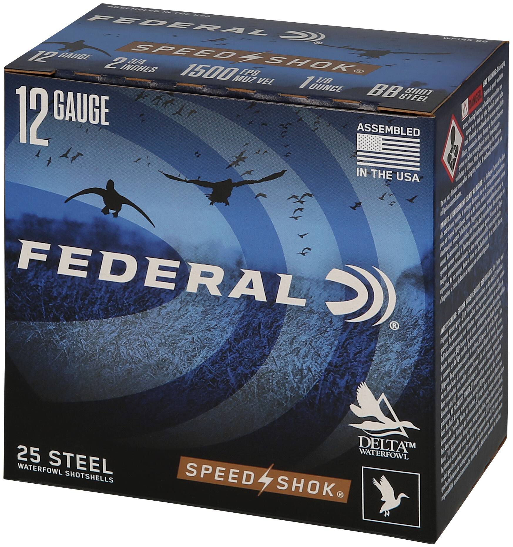 Federal 12ga 2-3/4in BB Speed-Shok – Powerful 12 Gauge Waterfowl Loads, 1500 fps, 25 Rounds - Image 3