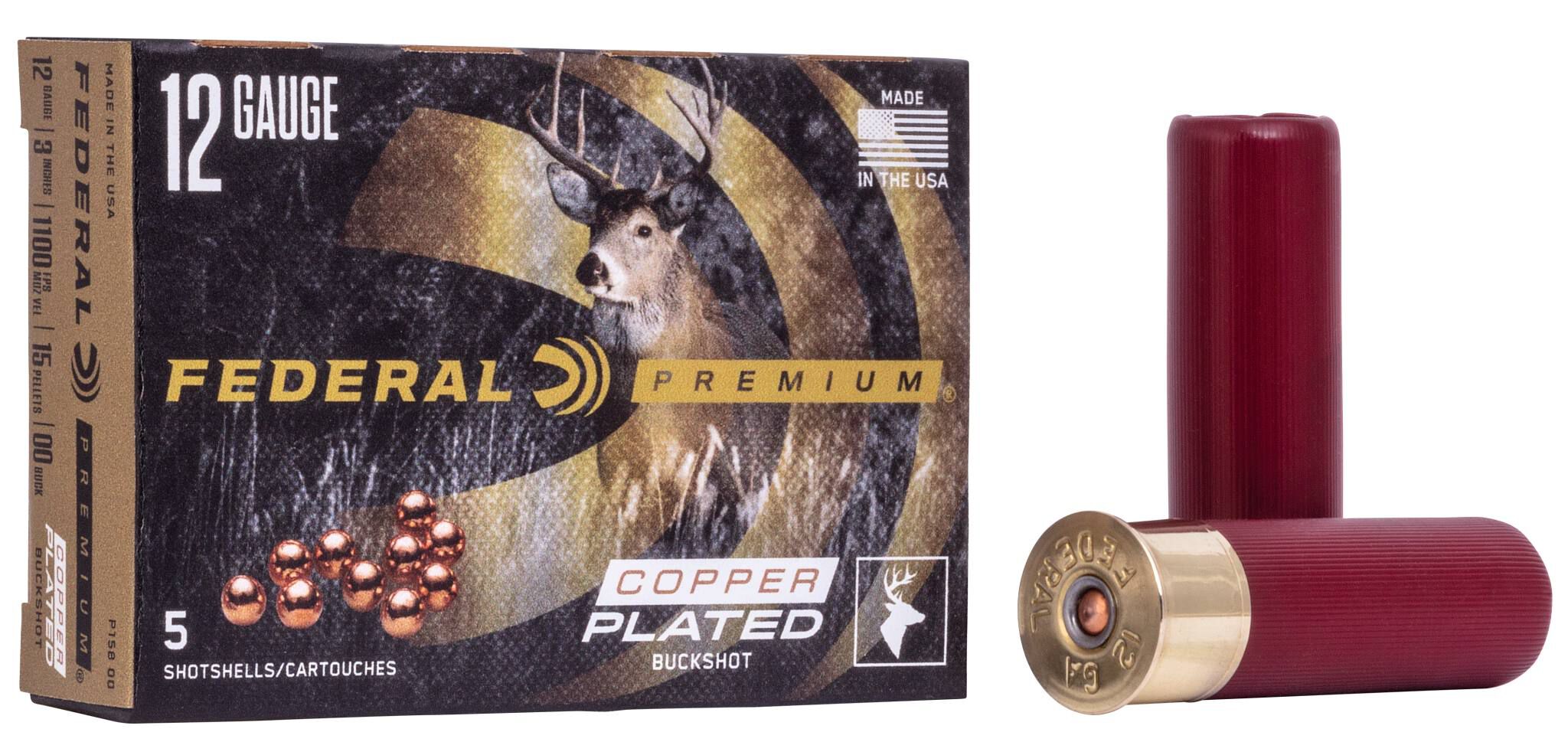 Federal Premium Buckshot 12ga P15800 3in 15 Pellets #00 Buck – Hard-Hitting 3in Magnum Deer and Hog Load, 5 Rounds 2 Federal Premium Buckshot 12ga P15800 3in 15 Pellets #00 Buck – Hard-Hitting 3in Magnum Deer and Hog Load, 5 Rounds - Image 2