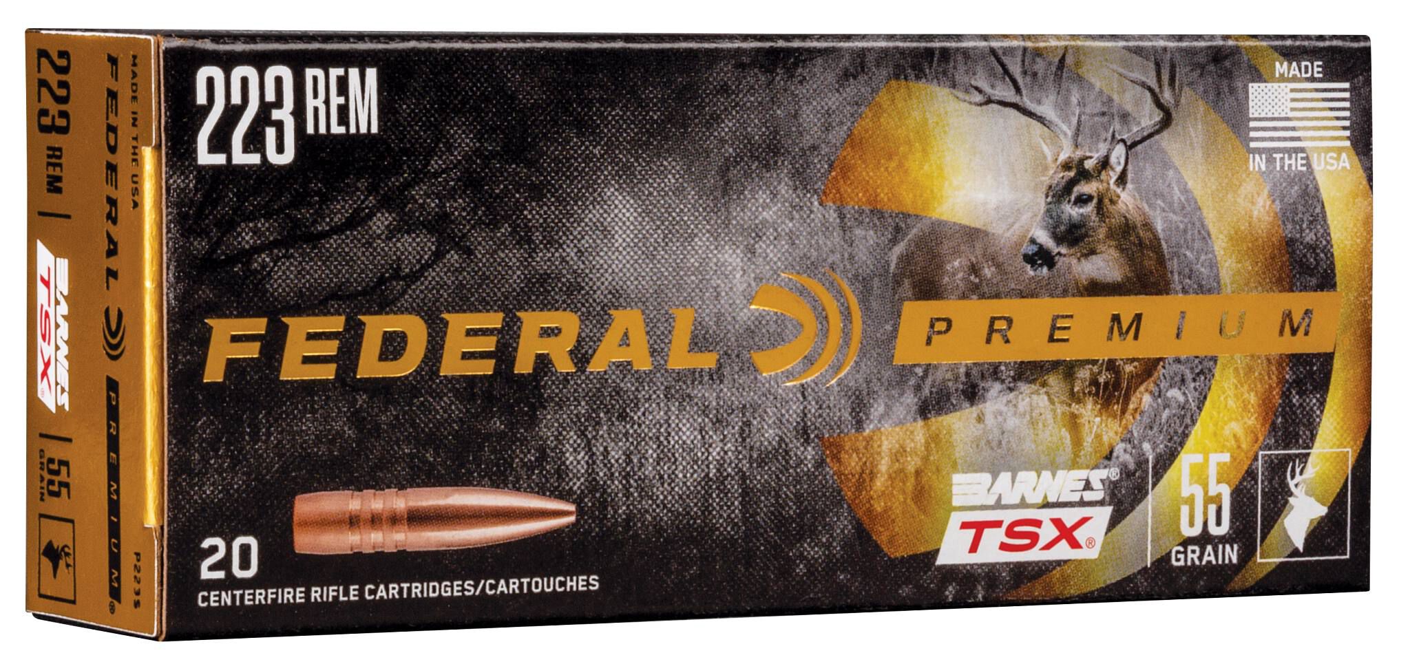 Federal 223 55gr Barnes TSX – Powerful .223 Rem Varmint and Deer Hunting Ammo, 3200 fps, 20 Rounds 3 Federal 223 55gr Barnes TSX – Powerful .223 Rem Varmint and Deer Hunting Ammo, 3200 fps, 20 Rounds - Image 3
