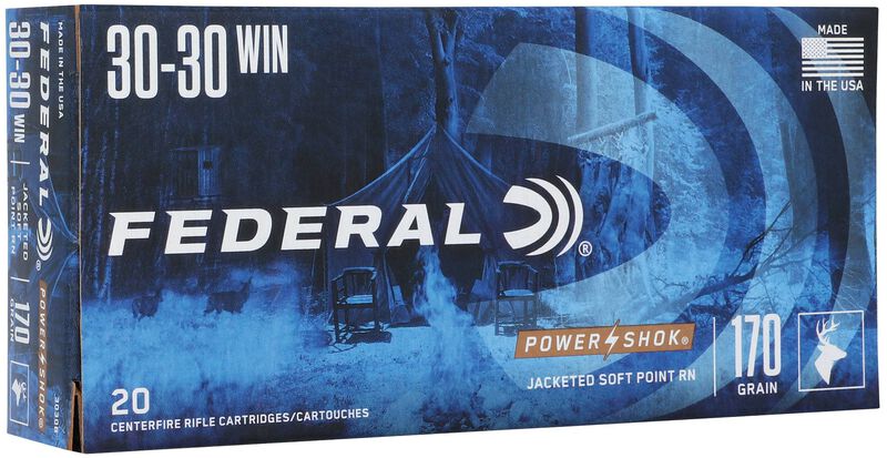 Power-Shok Rifle, 30-30 Win, 170 Grain, Jacketed Soft Point, 2200 fps