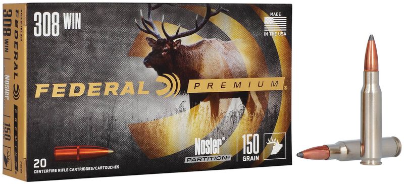 Nosler Partition, 308 Win, 150 Grain, Nosler Partition, 2840 fps