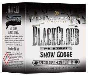 Black Cloud FS Steel High Velocity, 12 Gauge, BB Shot, 3 in, 1 1/8 oz, 1635 fps