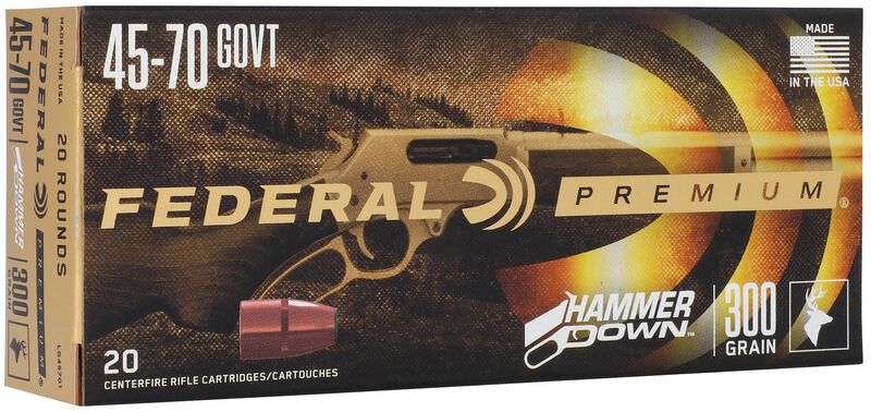 HammerDown Rifle, 45-70 Government, 300 Grain, Bonded Soft Point, 1850 fps