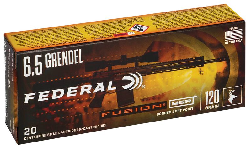 Fusion MSR, 6.5 Grendel, 120 Grain, Fusion Soft Point, 2600 fps