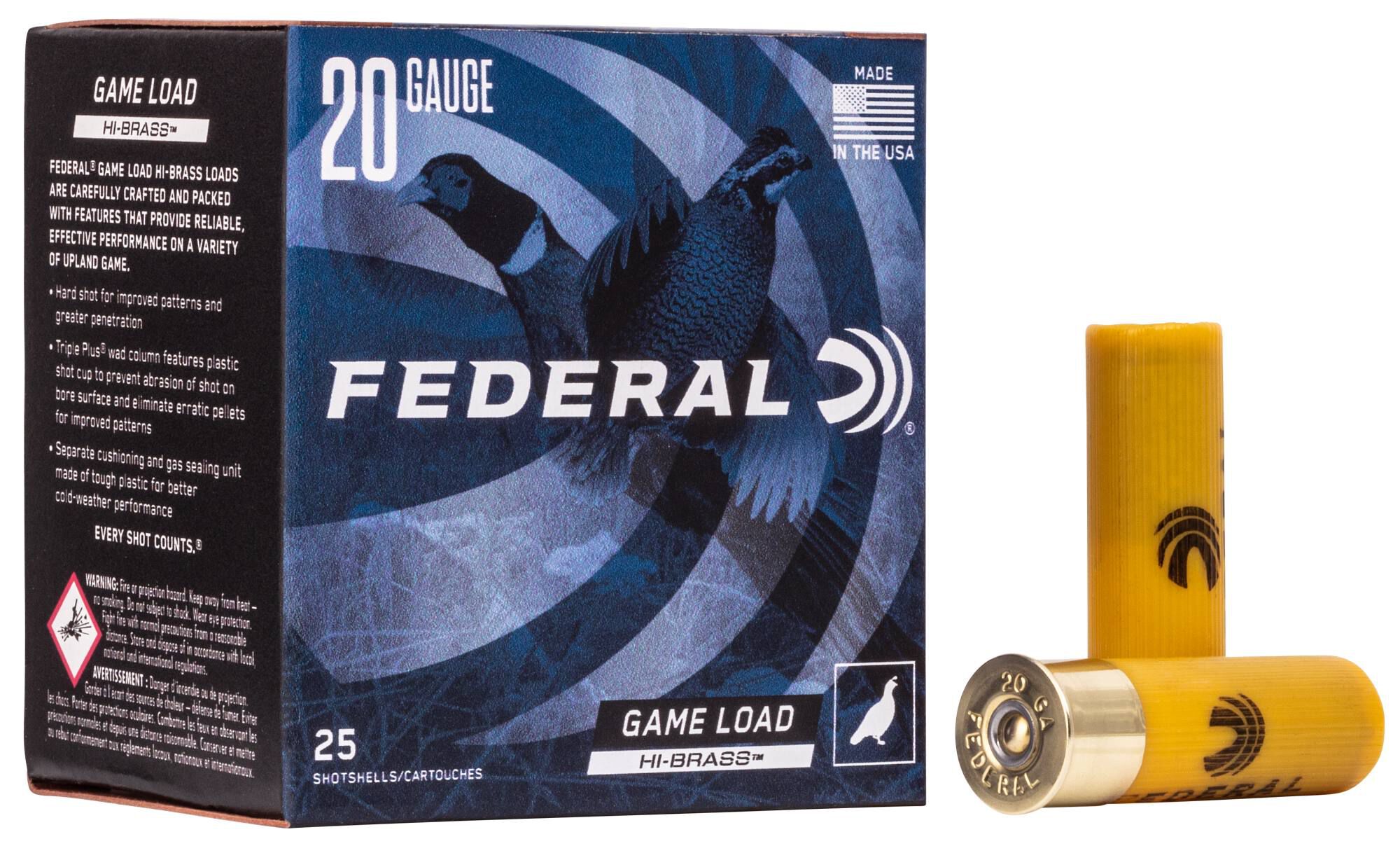 Buy Game Load Upland Hi-Brass 20 Gauge Ammo | 7.5 Shot, 1 oz