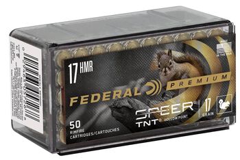 Varmint & Predator Speer TNT, 17 HMR, 17 Grain, Speer TNT Jacketed Hollow Point, 2530 fps
