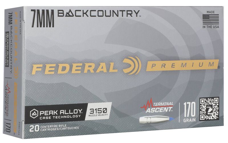 Terminal Ascent, 7mm Backcountry, 170 Grain, Terminal Ascent, 3150 fps