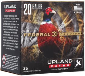 Upland Paper, 20 Gauge, 5 Shot, 2-3/4 in, 1 oz, 1250 fps