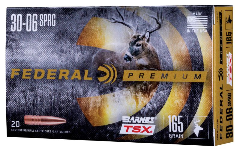 Barnes TSX, 30-06 Springfield, 165 Grain, Barnes Triple-Shock X Bullet (TSX), 2800 fps