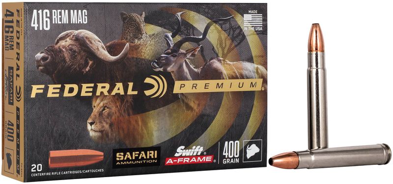 Safari Swift A-Frame, 416 Rem Magnum, 400 Grain, Swift A-Frame, 2400 fps