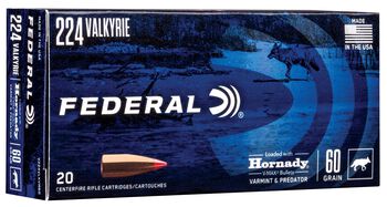 Varmint & Predator, 224 Valkyrie, 60 Grain, Hornady&reg; V-Max&reg;, 3300 fps